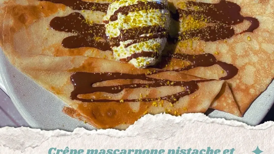 Crêpe pistache