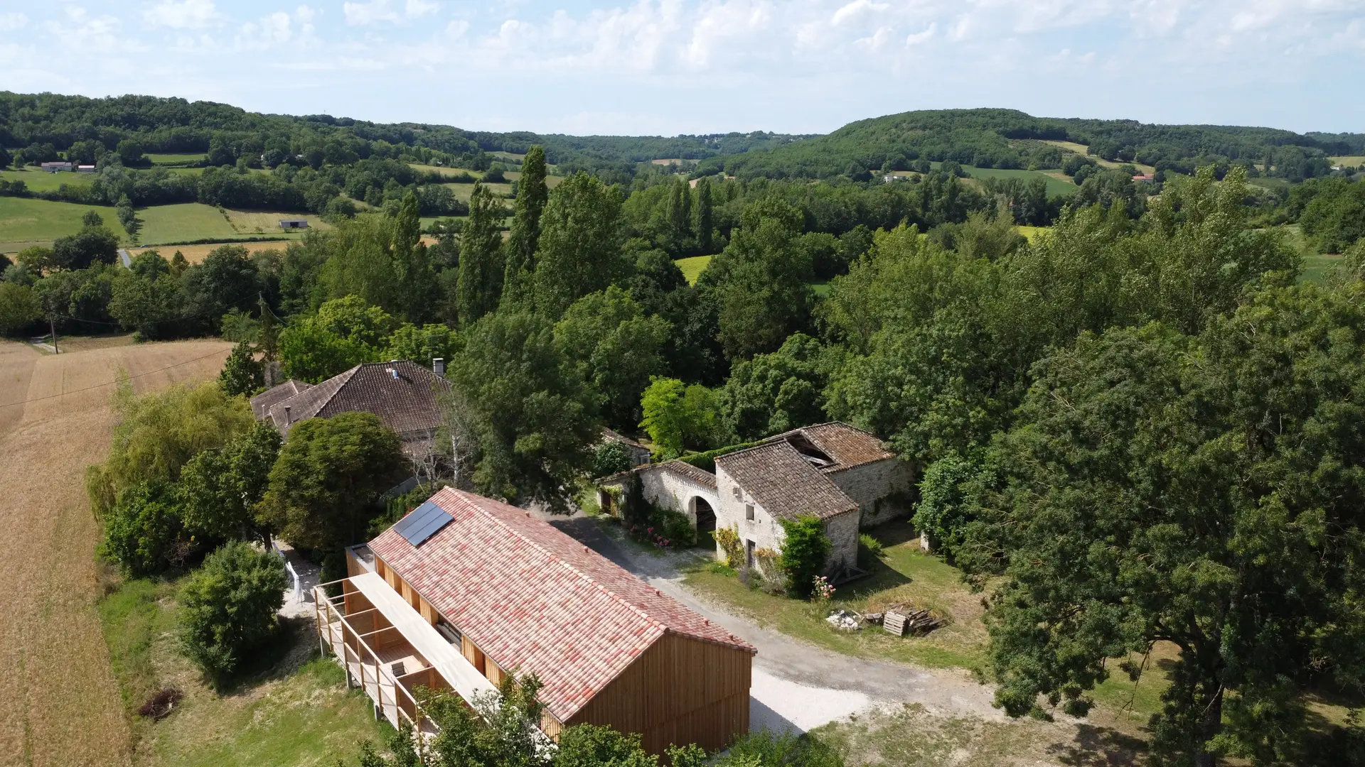 Mas Labrugade vue aérienne