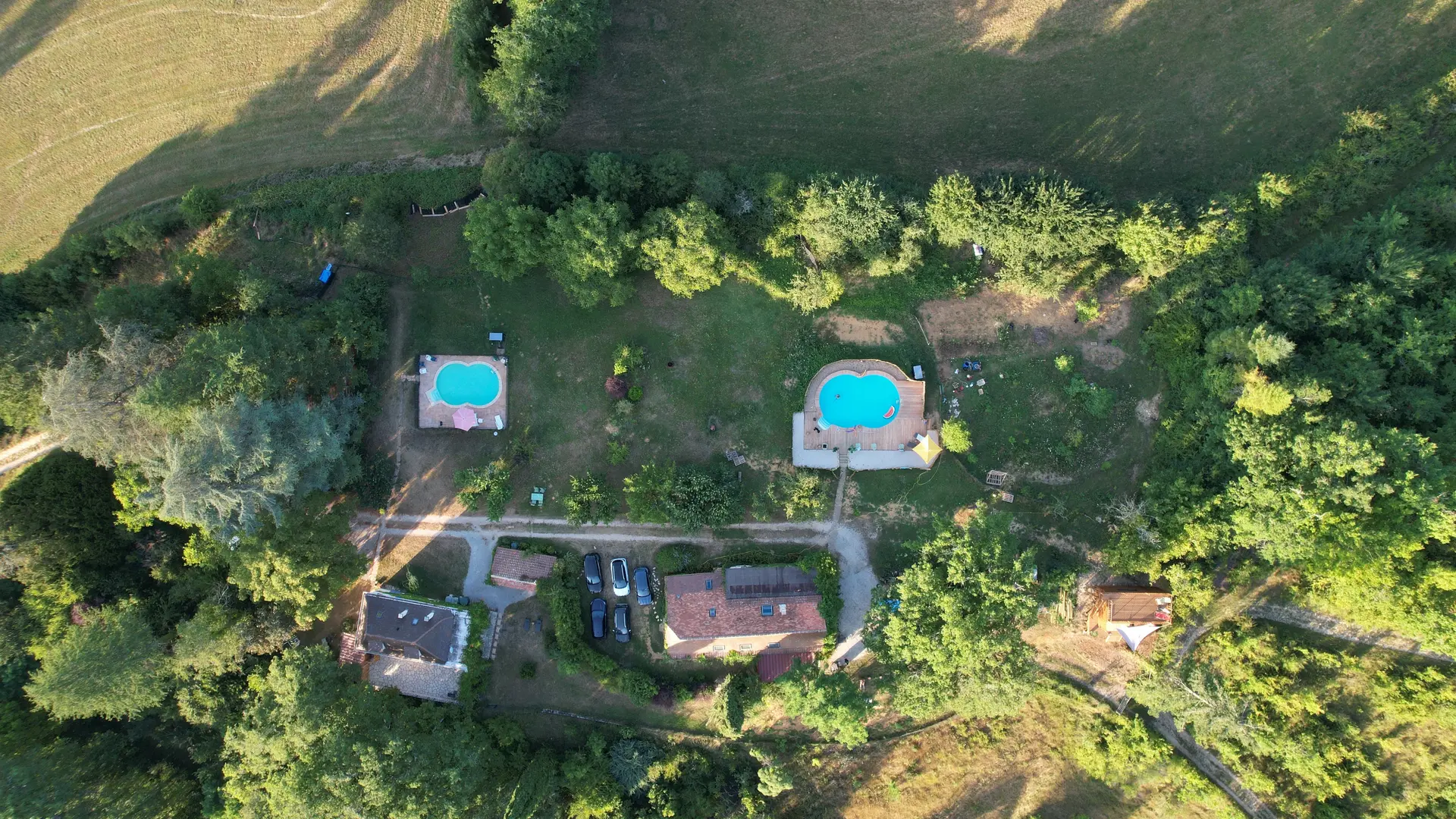 vue aerienne du domaine la balme