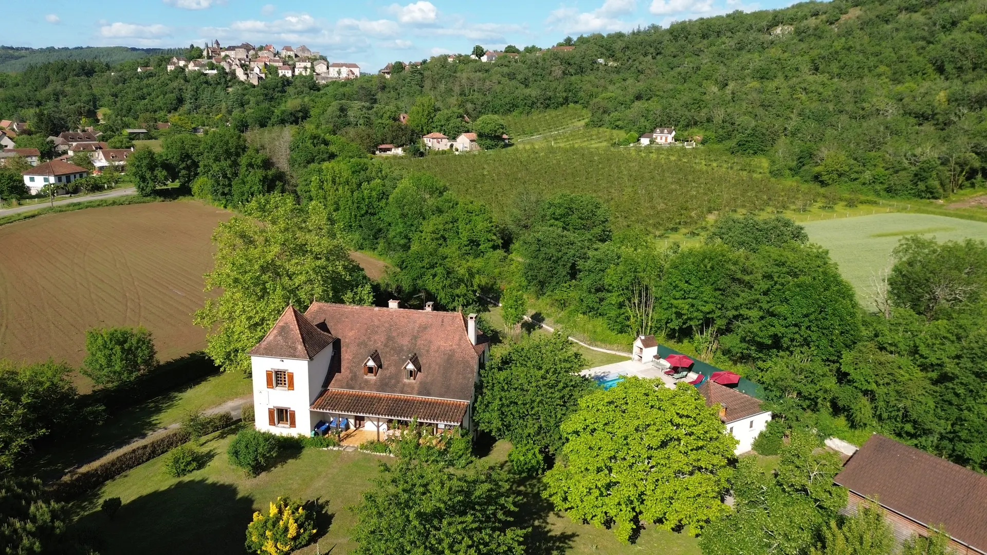House with Calvignac behind