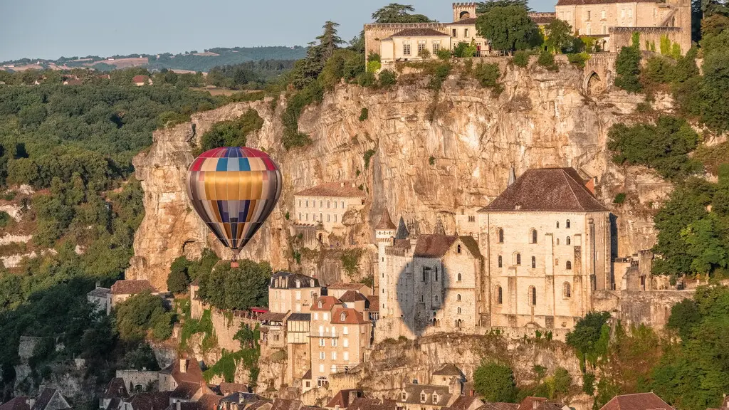 Décollage de montgolfière à Rocamadour