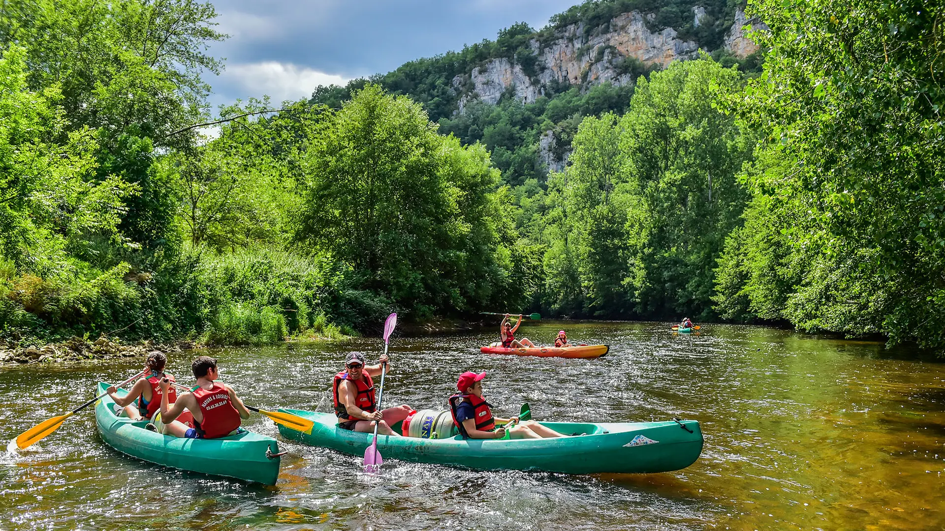 Descente canoe sur le Célé -