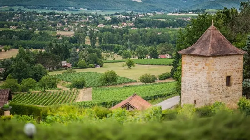 Vue panoramique de la vallée