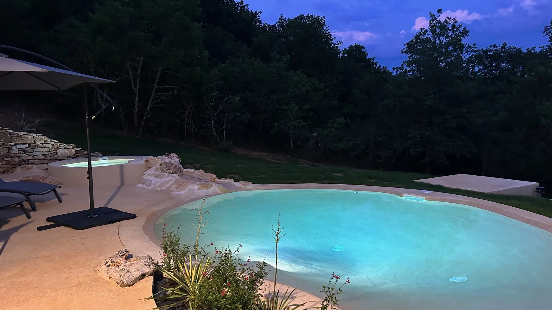 Piscine nuit