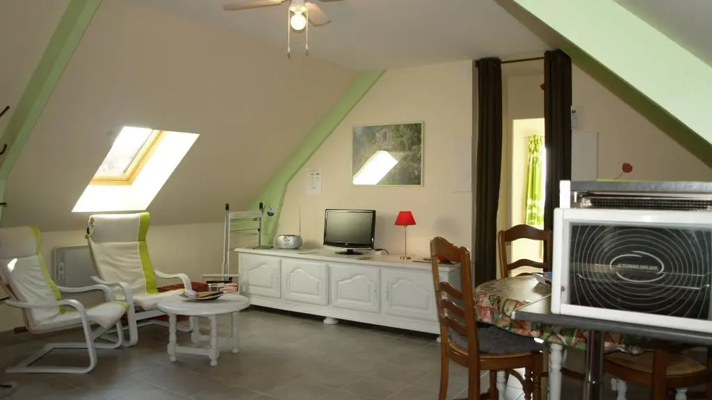 GITE LA VIGNE DU CAUSSE-St Julien Maumont -salon