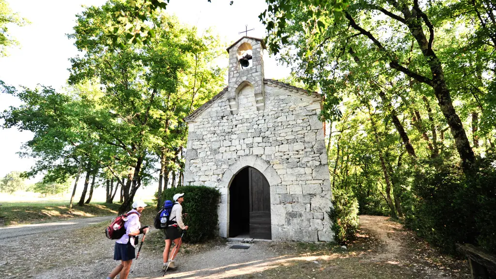 GR 65 Halte à la Chapelle St Jean le Froid à Lascabanes