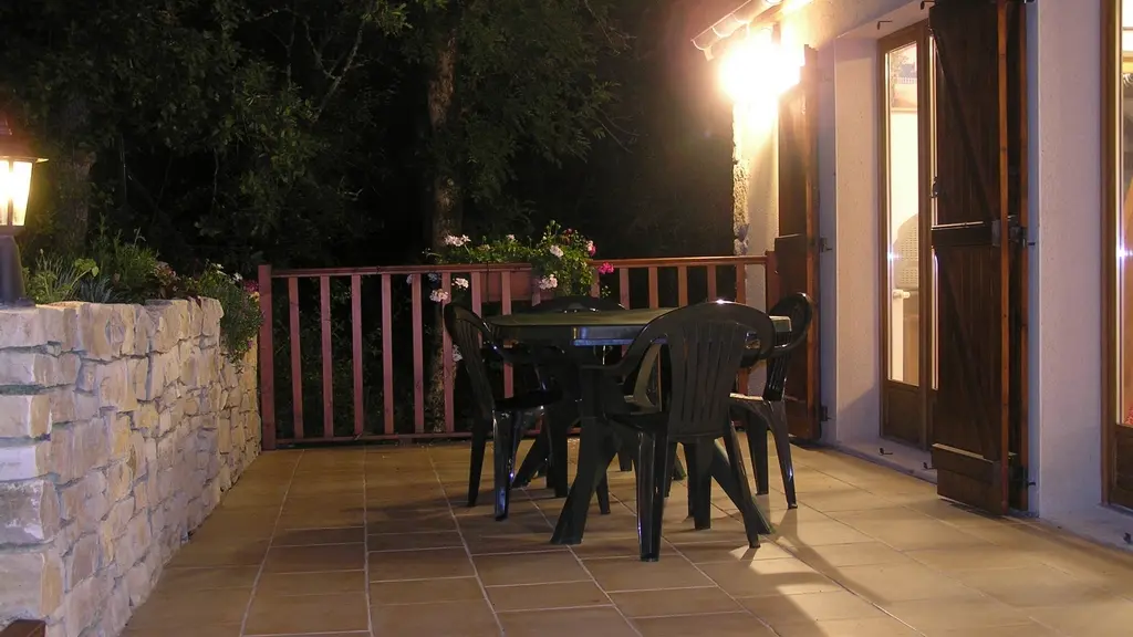 Holman - Patio at night