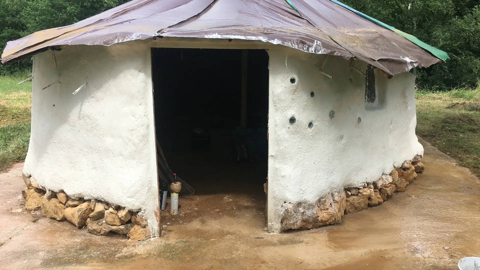 Chicken coop mud hut