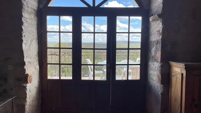 Double-porte entree balcon