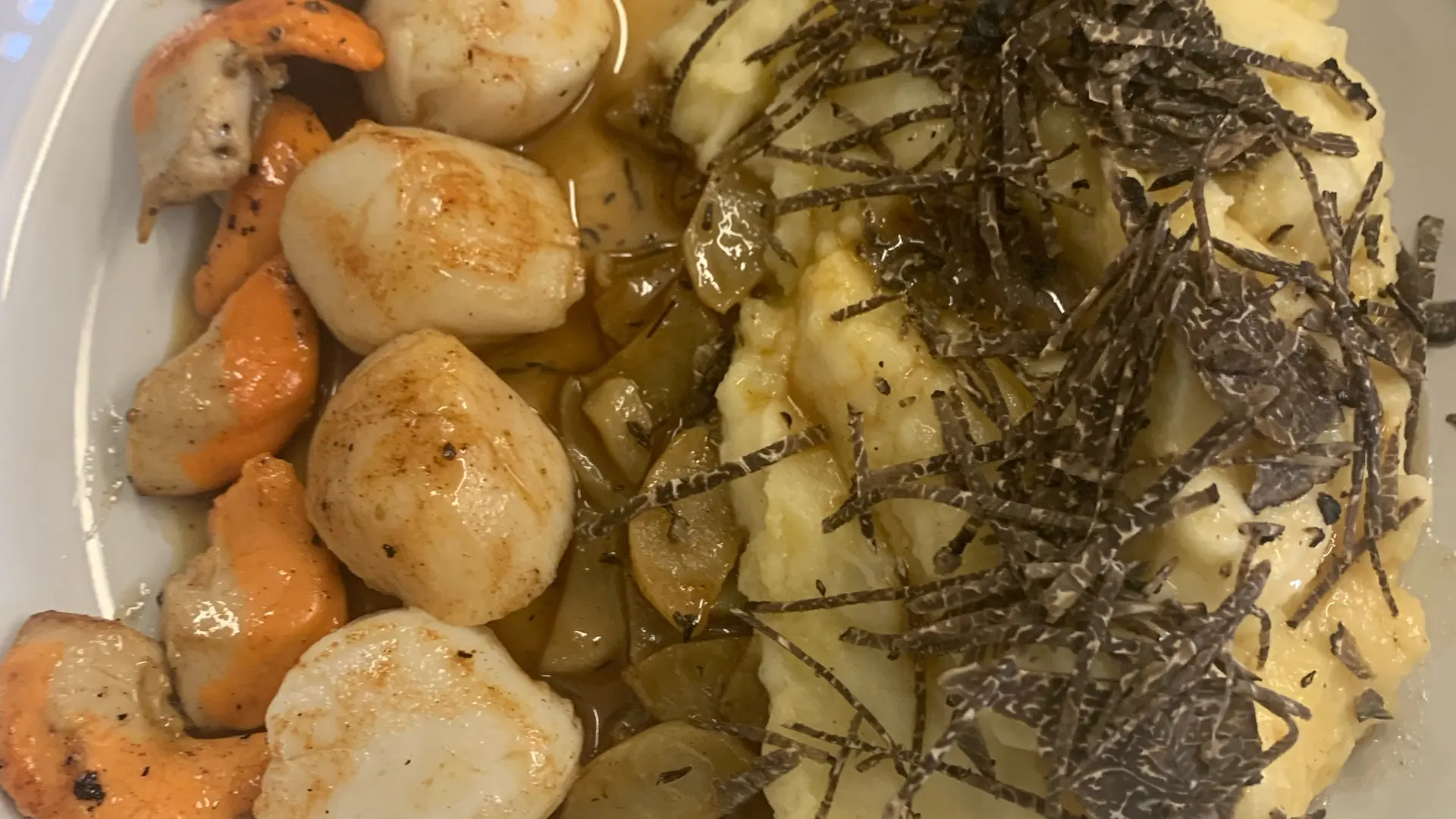 coquilles saint jacques à la truffe