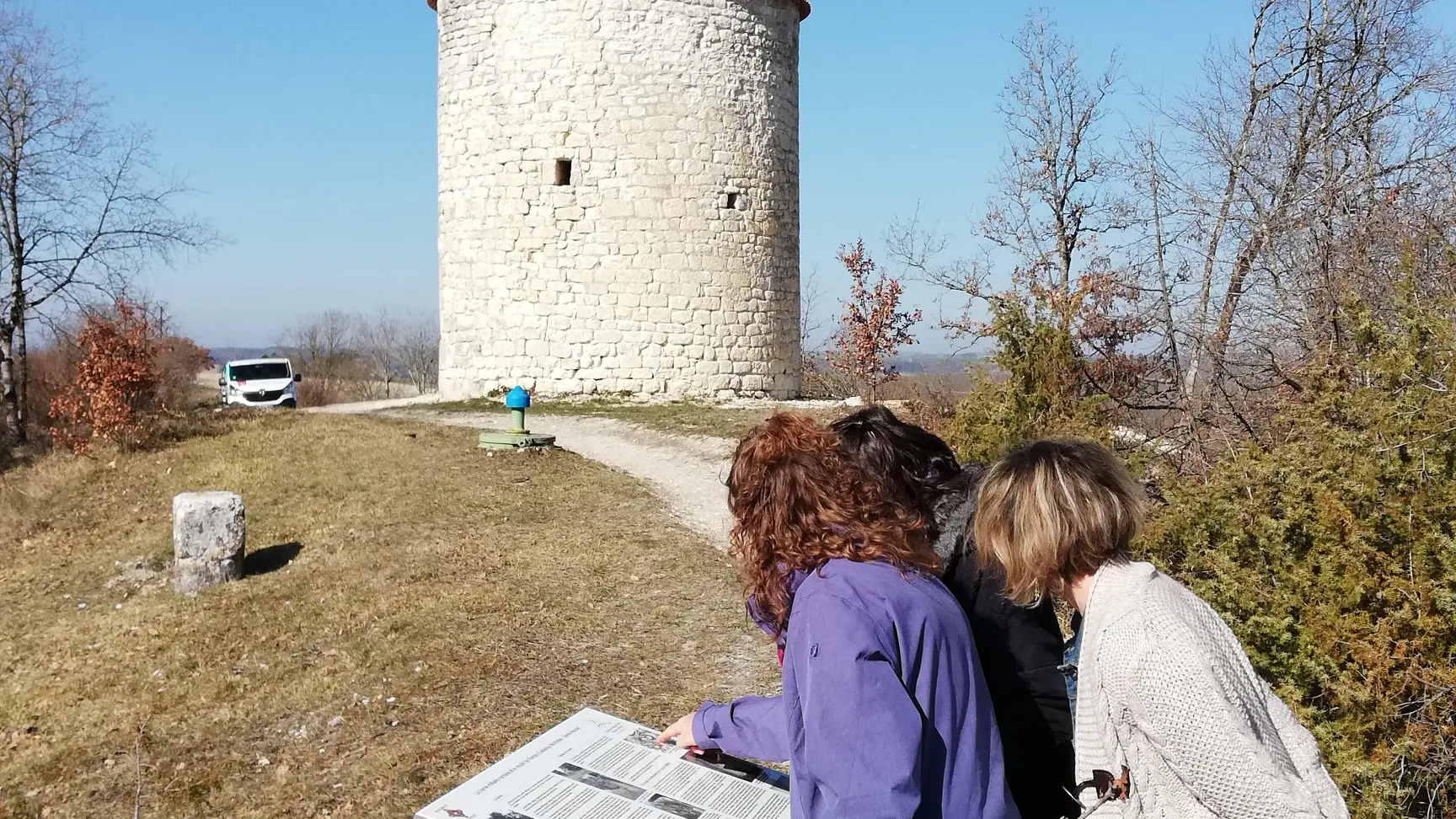 Borne milliaire du moulin de Ramps