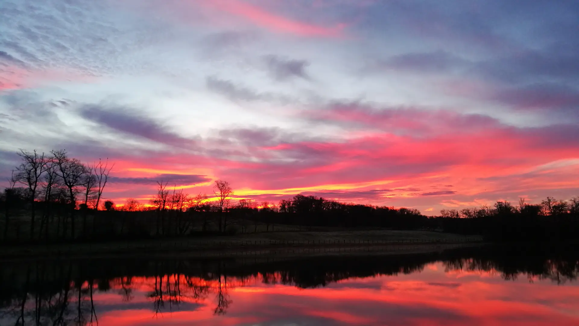 Matin d'hiver sur le lac