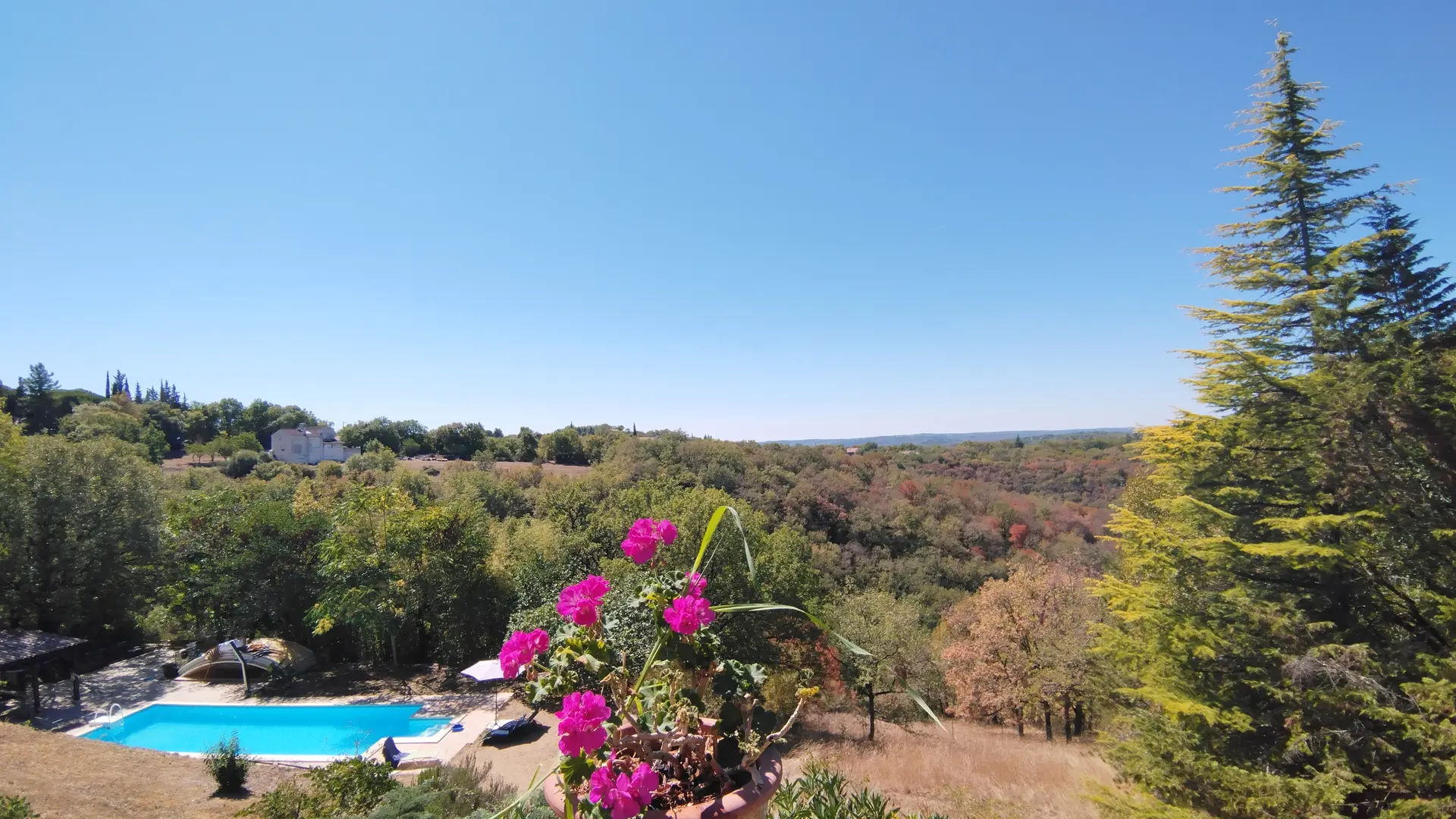 View of the hills NE of Cahors