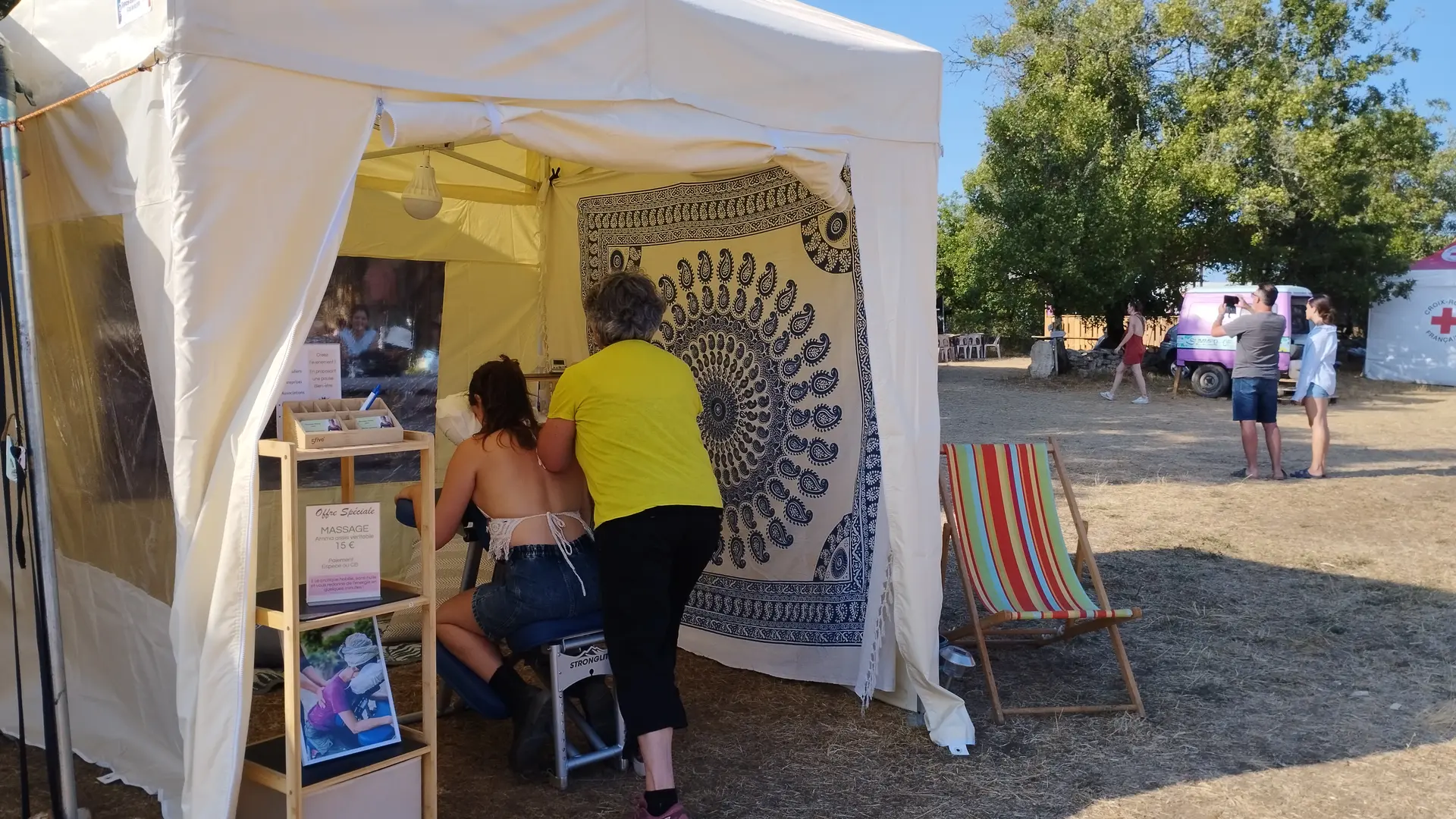 Massage lors de vos évènements