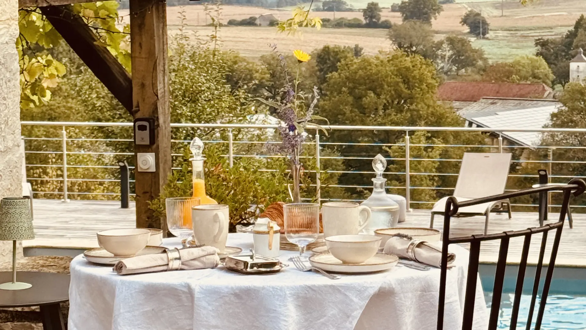 Petit-déjeuner à la Blanchie Haute