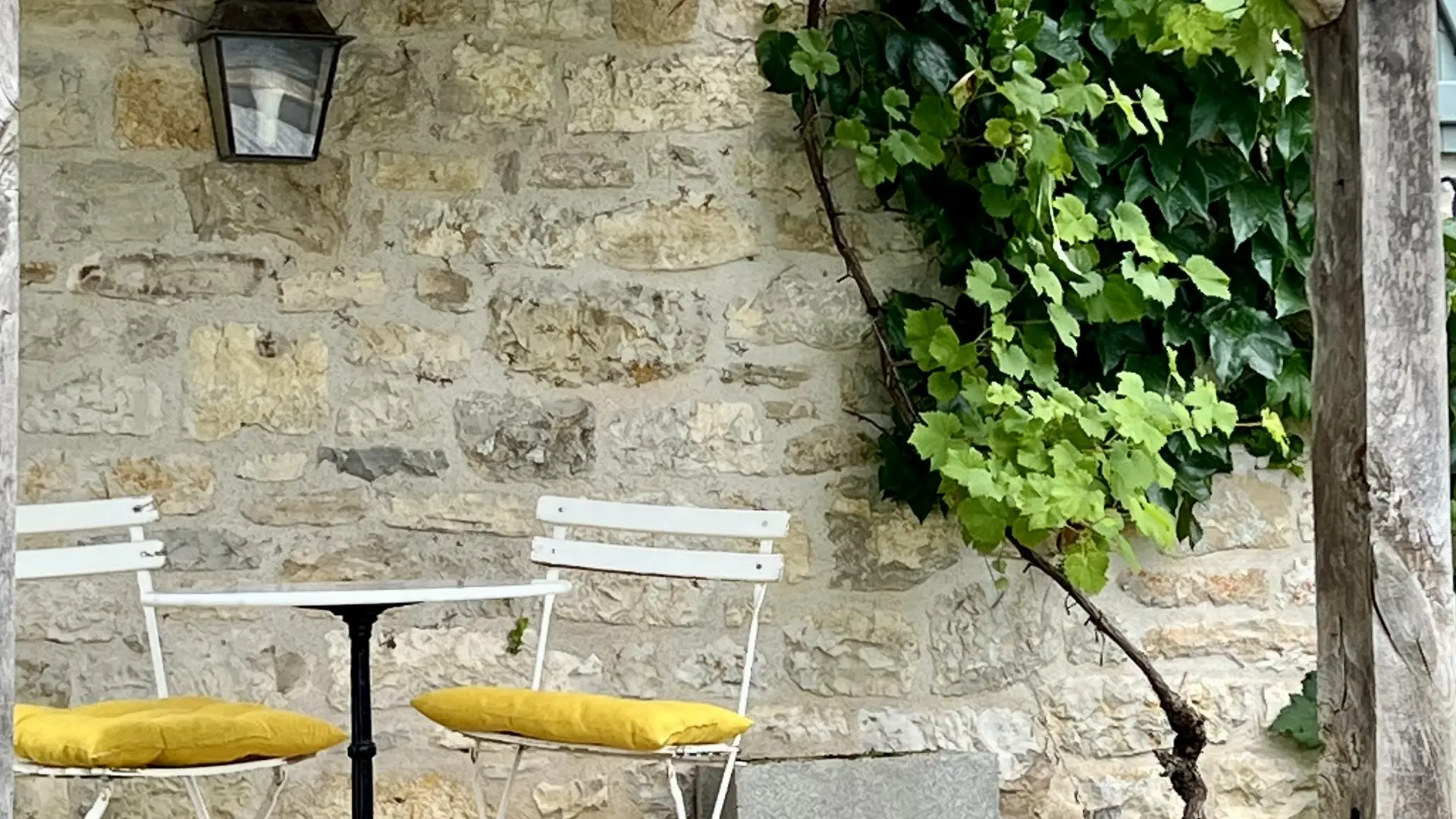 2ème terrasse gîte La Blanchie Haute