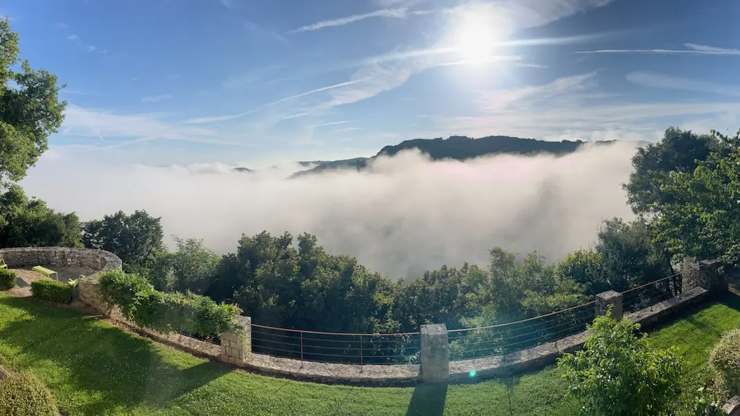 Magnifique vue sur la vallée