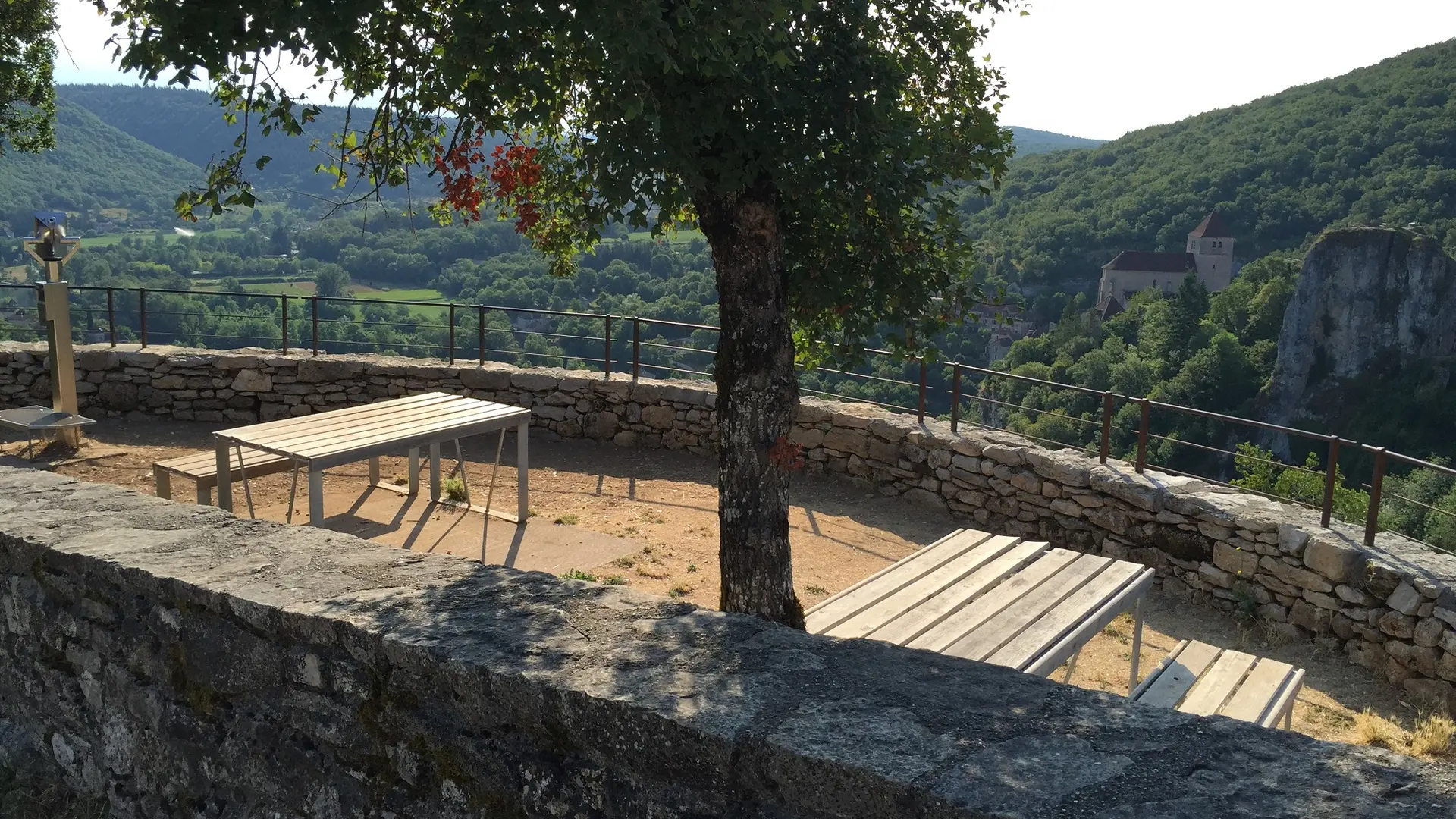 Point de vue du Bancourel à Saint-Cirq-Lapopie