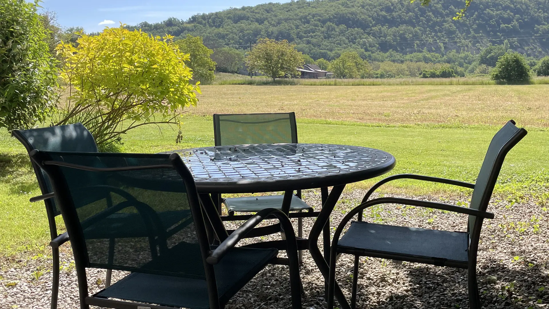 Vue du jardin de La Grange