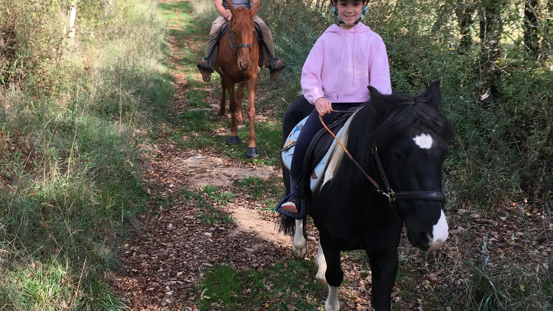 Un père et sa fille en balade sur le Causse :D