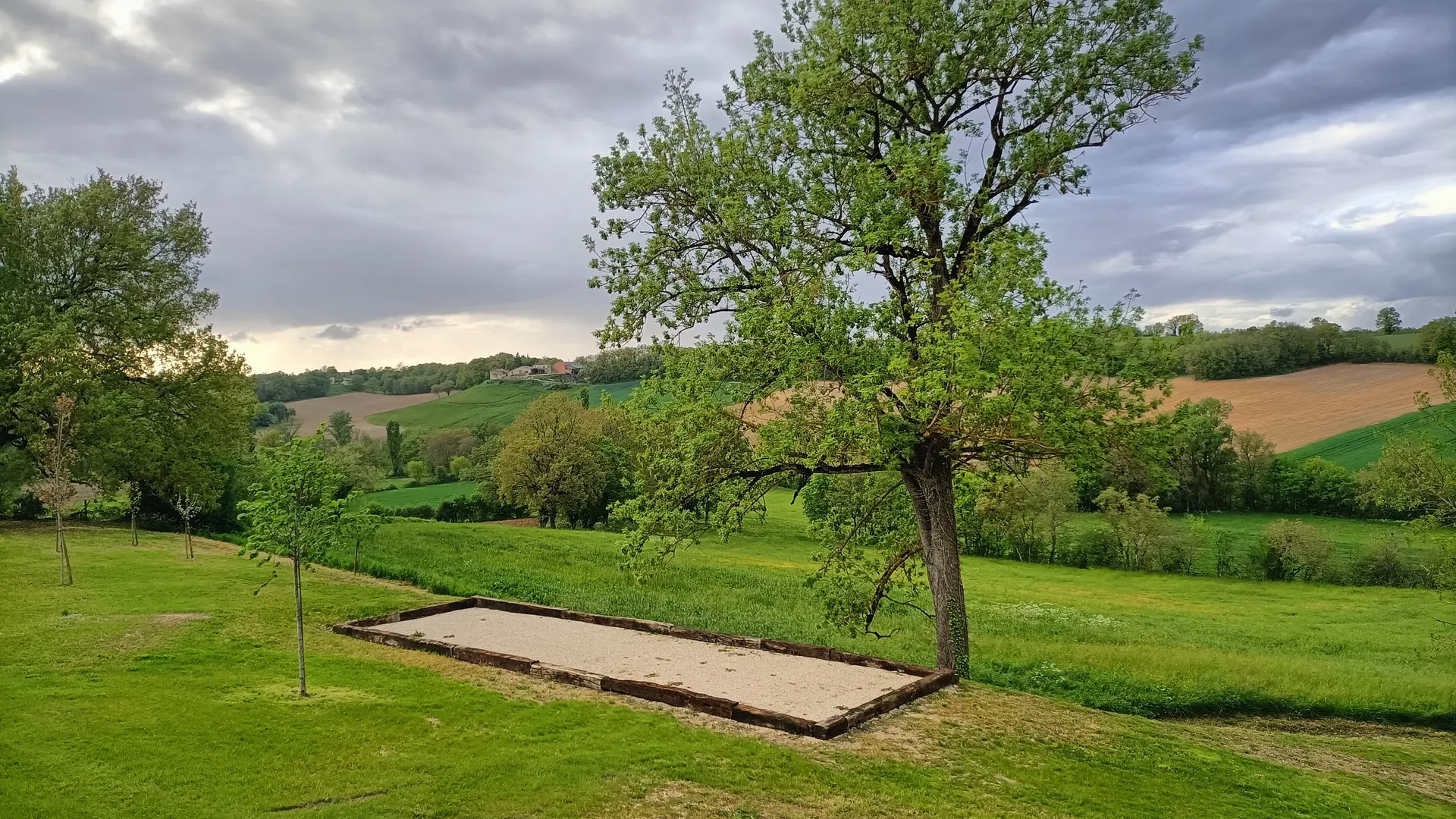 terrain de pétanque à partager