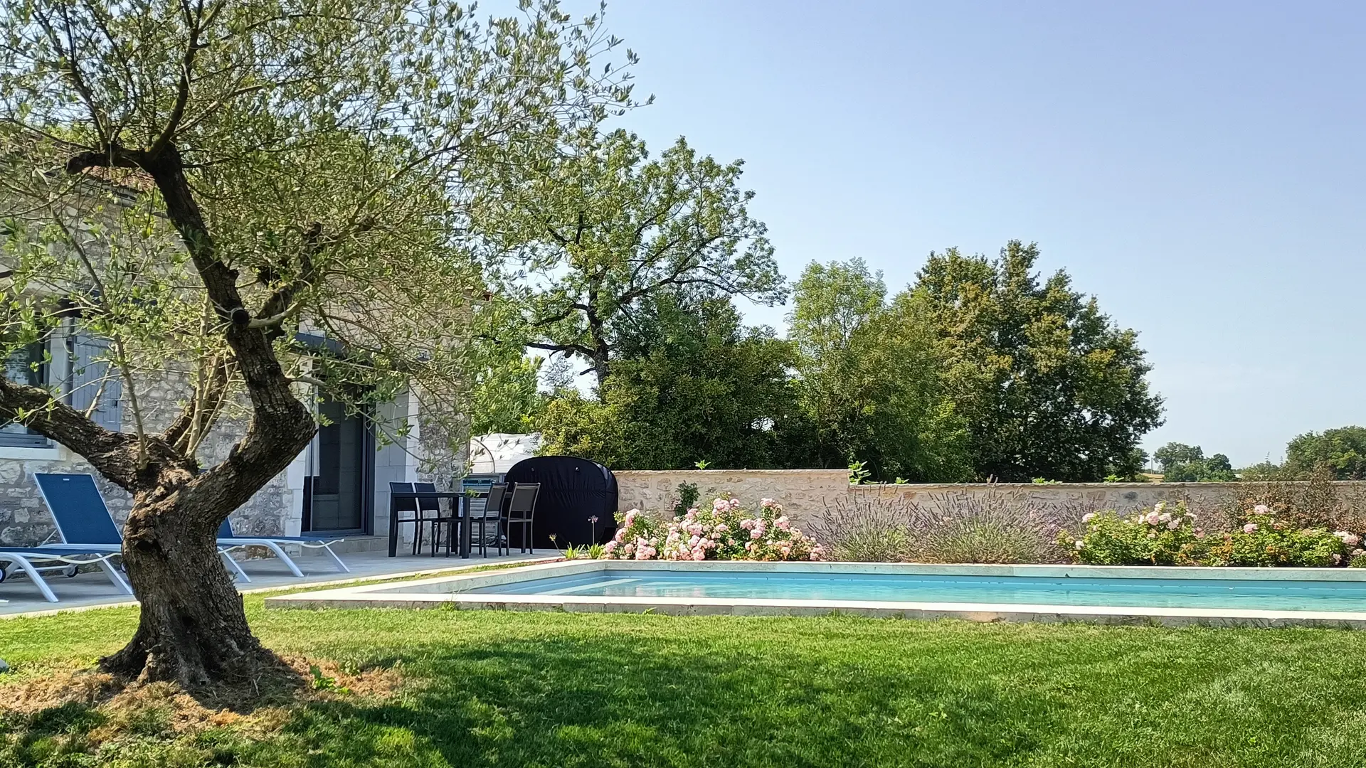 Extérieur piscine La Petite Eos