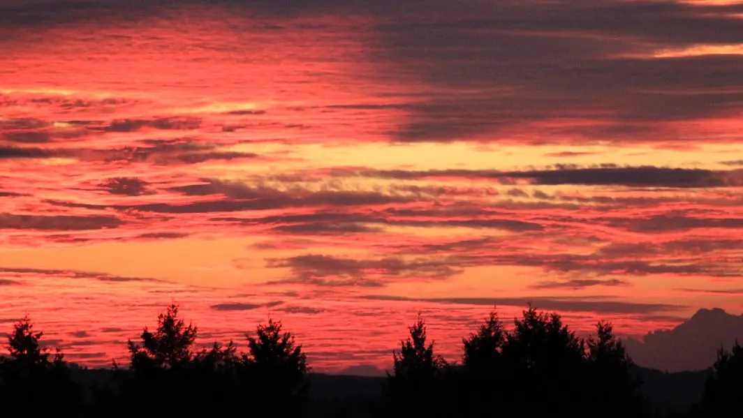 Du domaine vous verrez de magnifiques couchers du soleil.