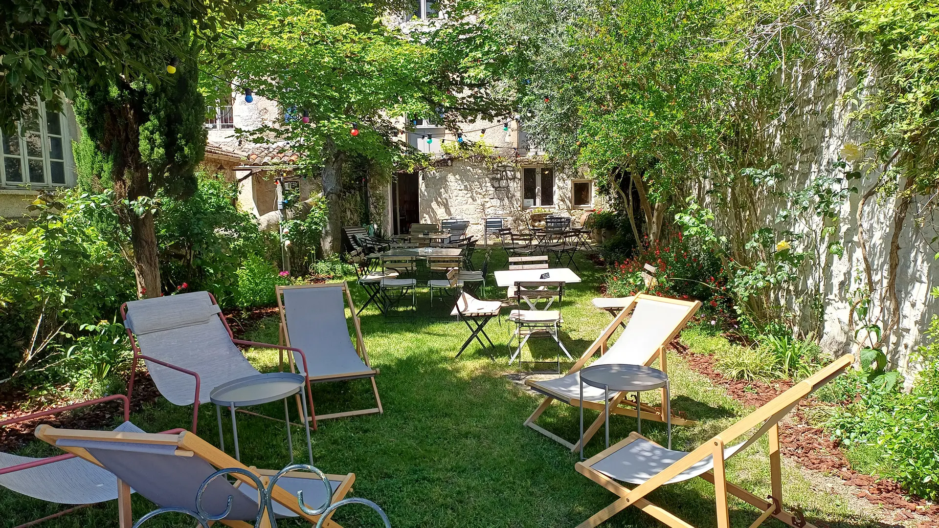 Le jardin de la librairie