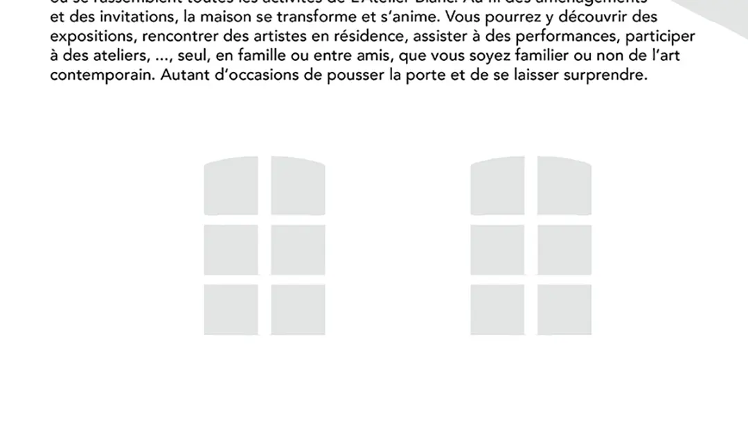 L'Atelier Blanc art contemporain en Aveyron 2026