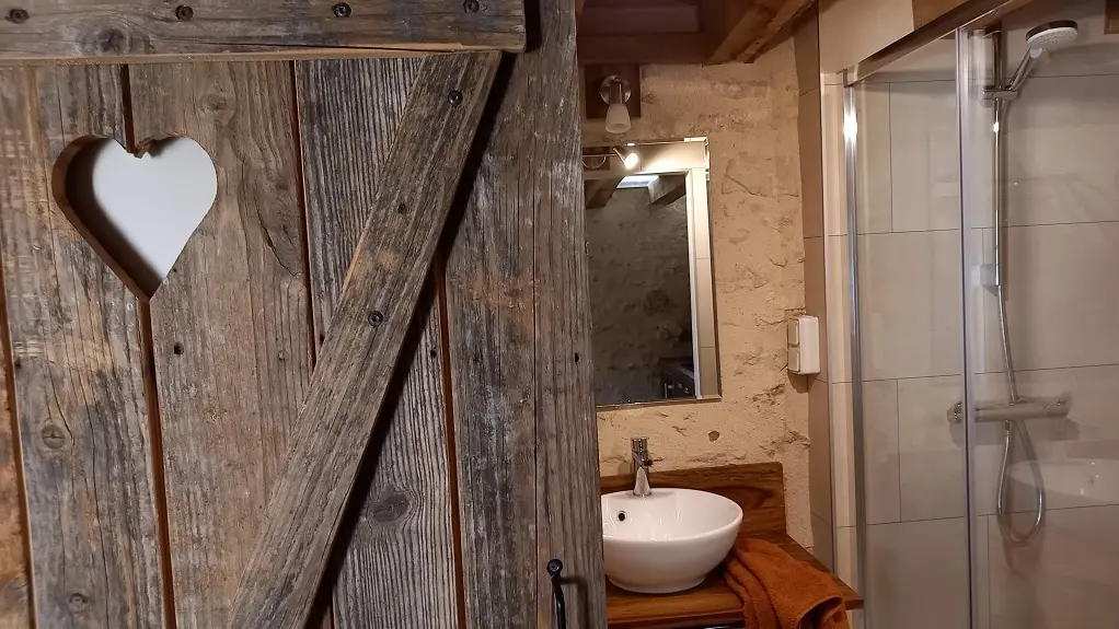 Salle d'eau du Gîte La Petite Bergerie