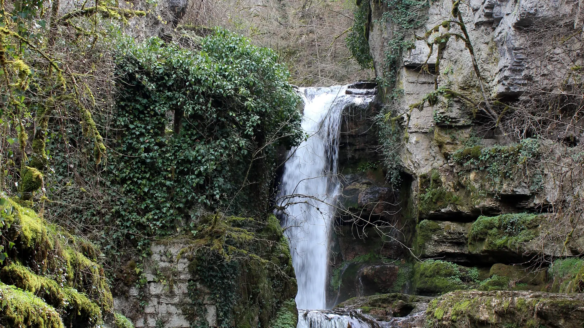 La cascade en hiver