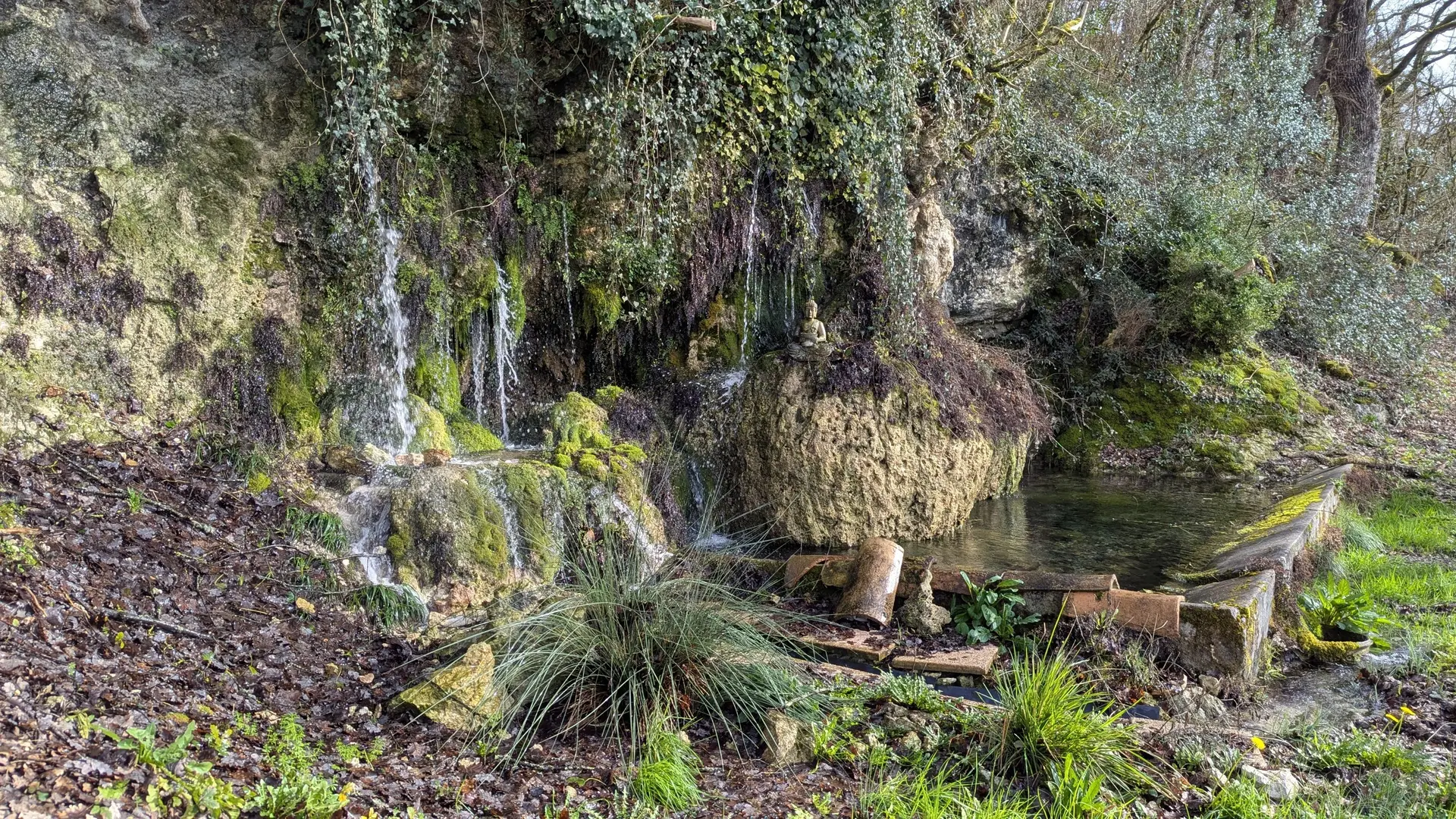 La fontaine (emblème du gîte)