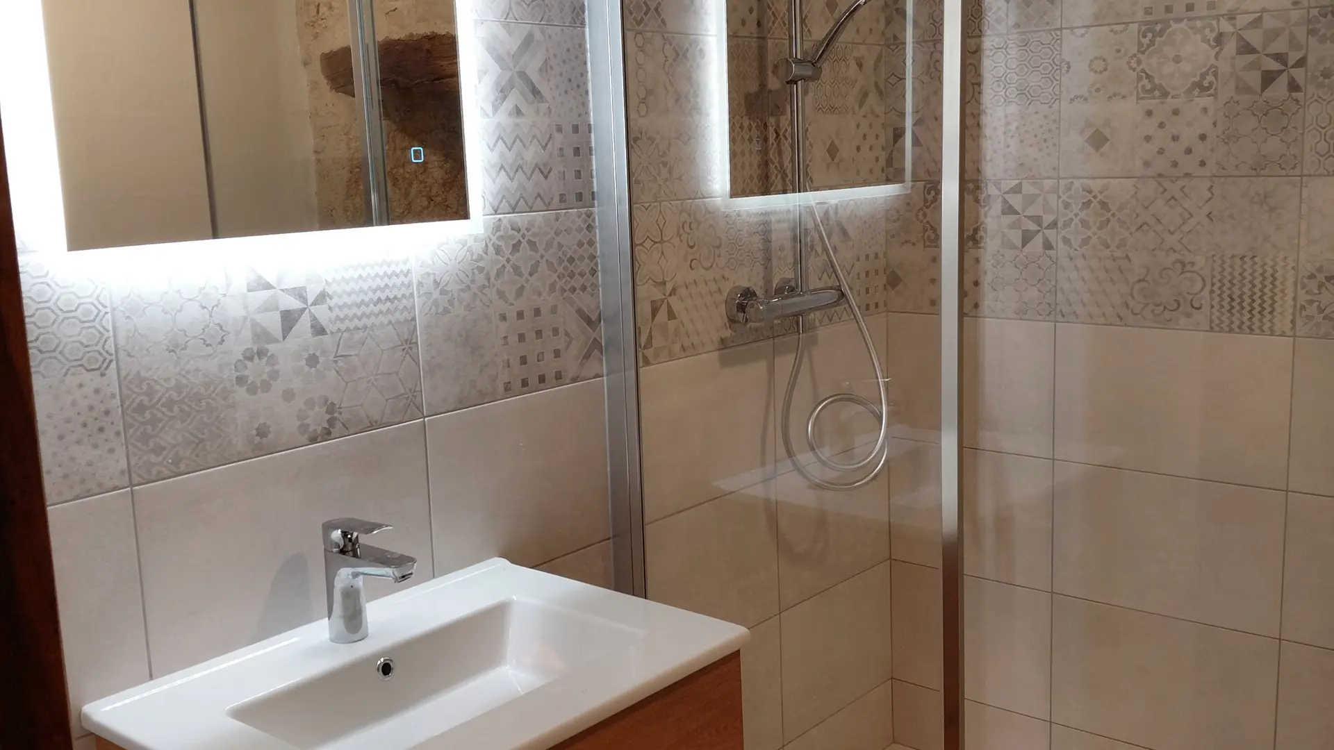 La salle de douche