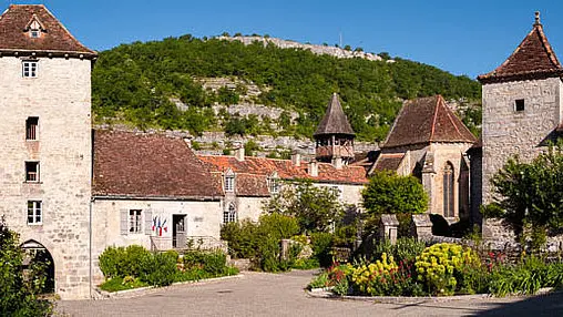 Le bourg d'Espagnac ste Eulalie