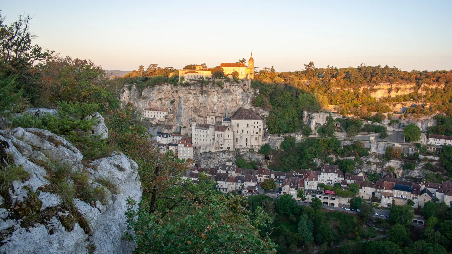 Lever de soleil à Rocamadour