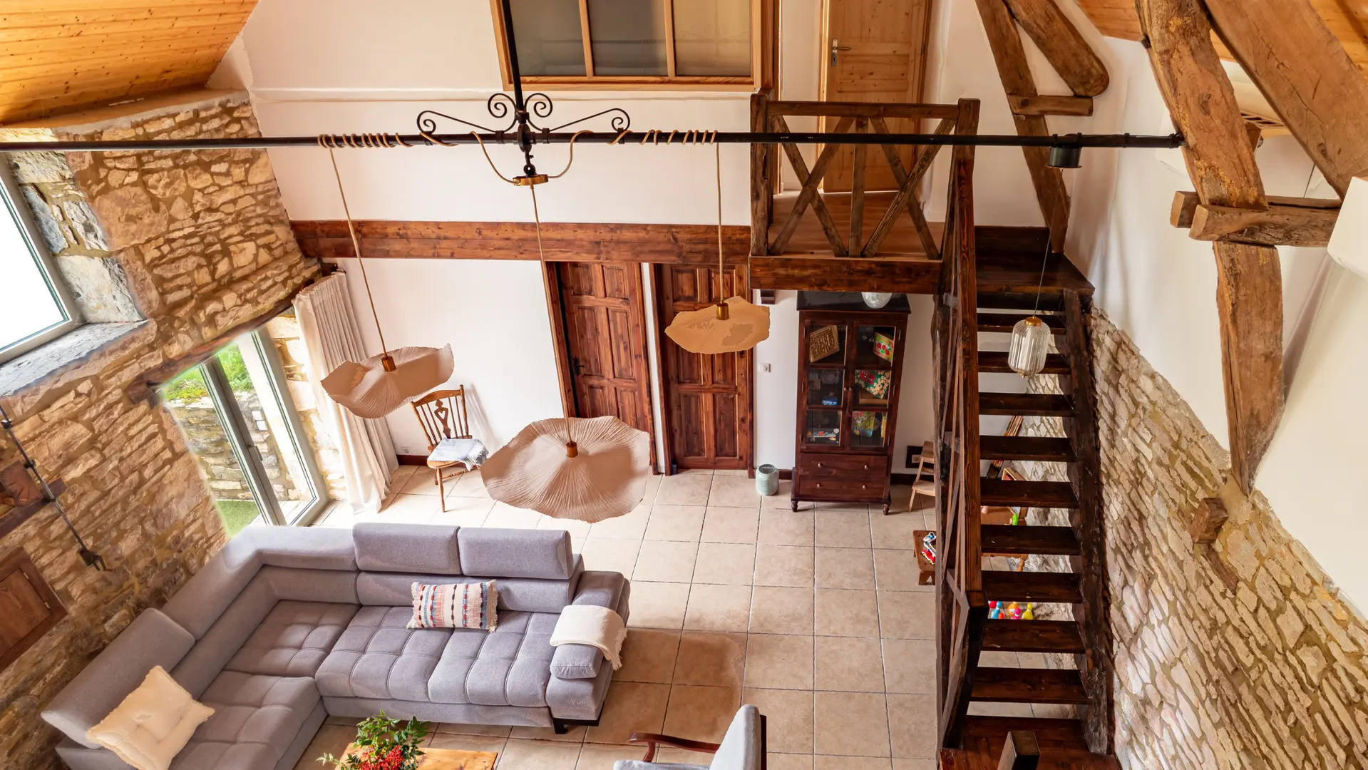 Mas d'Oliu Martel - Salon vue