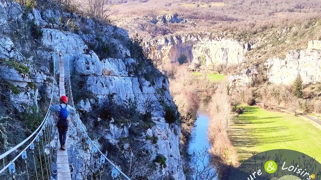 Via ferrata l'hiver - Passerelle de l'hermite