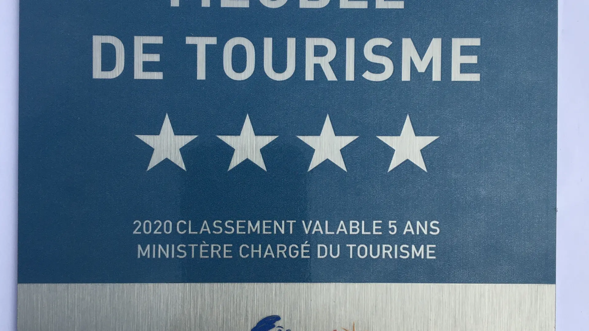 Classement Ministère Chargé de Tourisme. Tourist Office four star rating.