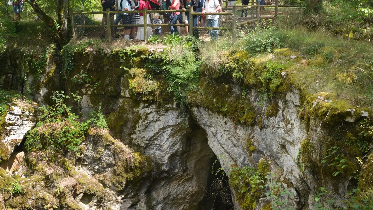 Phosphatières du Cloup d'Aural à Bach - Le gouffre