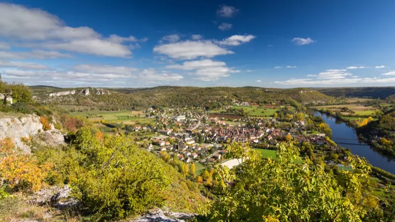 Point de vue sur Cajarc au Lieu-dit La Plogne