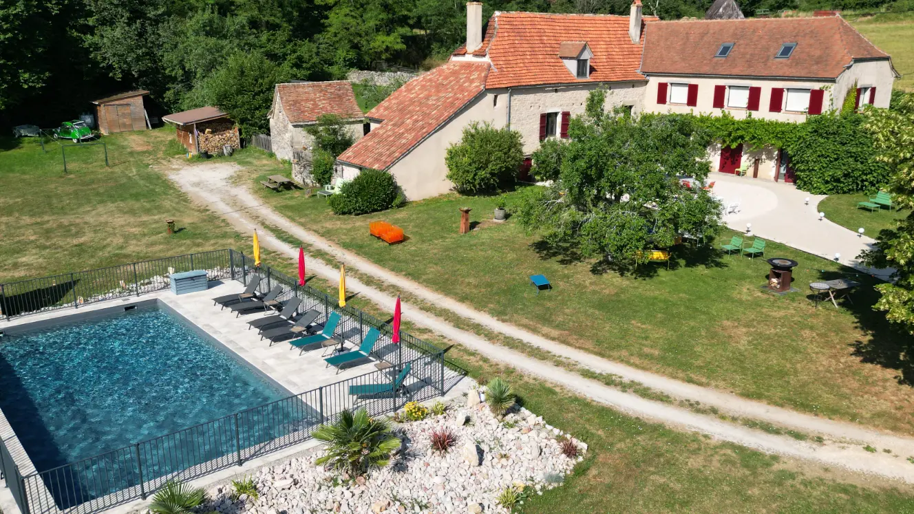 Vue aérienne Domaine du Gravier