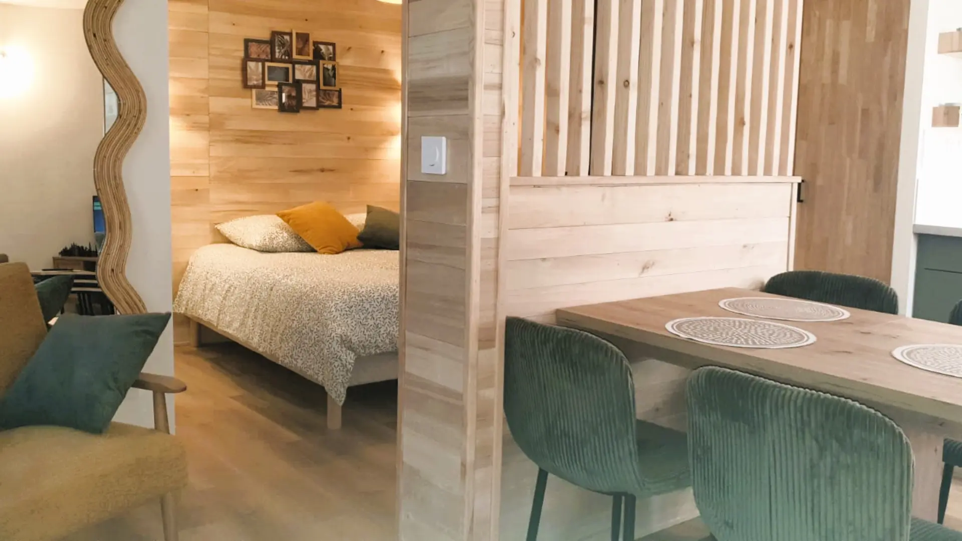 Salle à manger et espace nuit