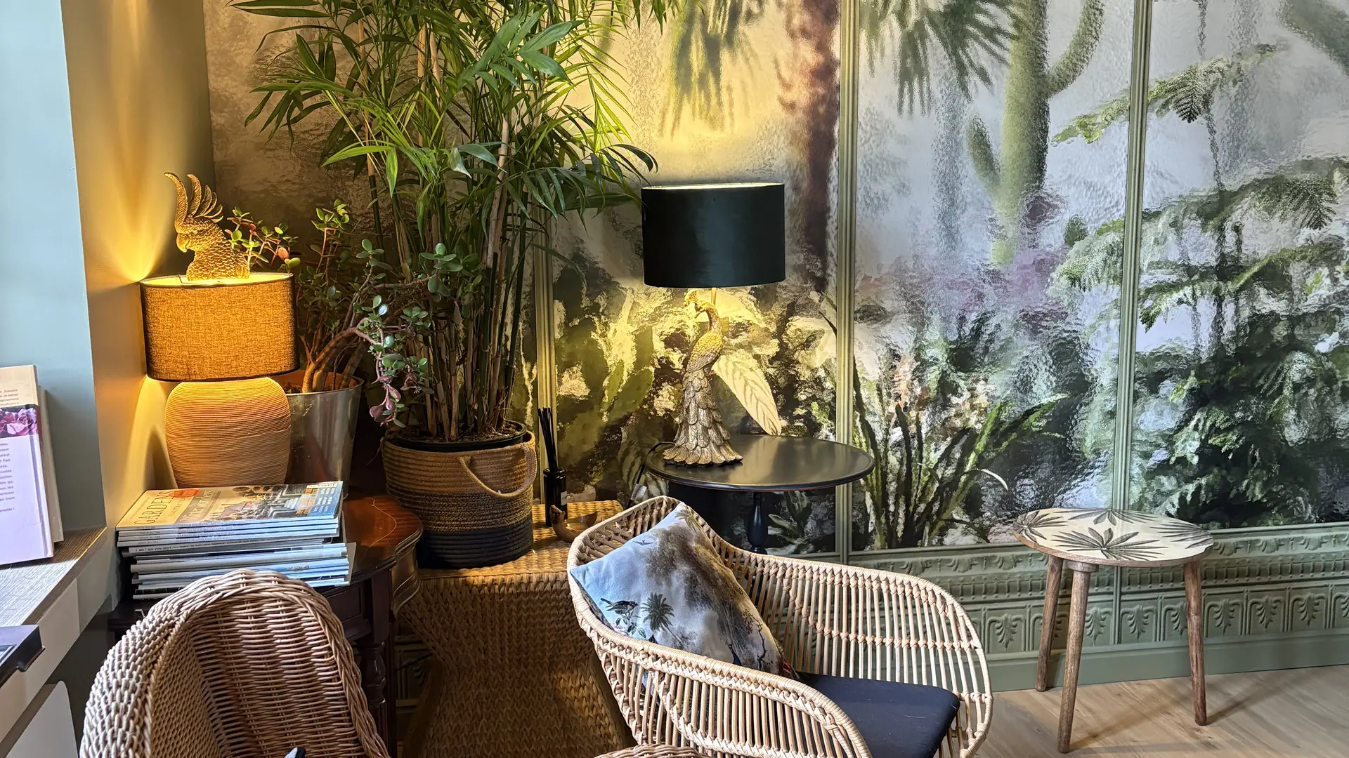 Salon ambiance jardin d’hiver