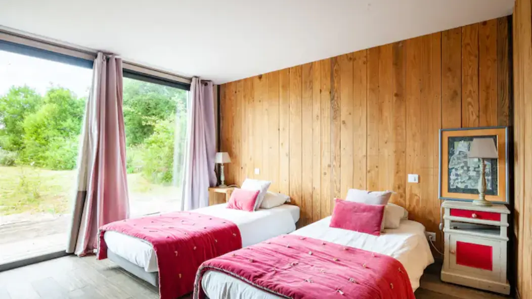 Trigone du Causse II - Chambre avec vue sur les paysages du Quercy