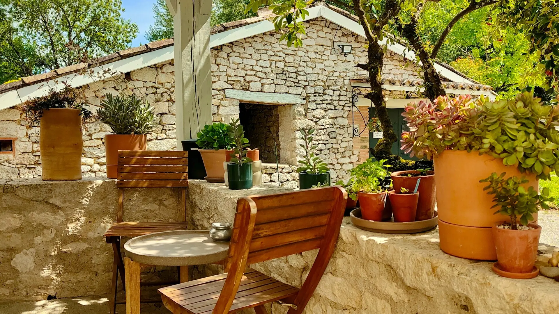 Terrasse abritée