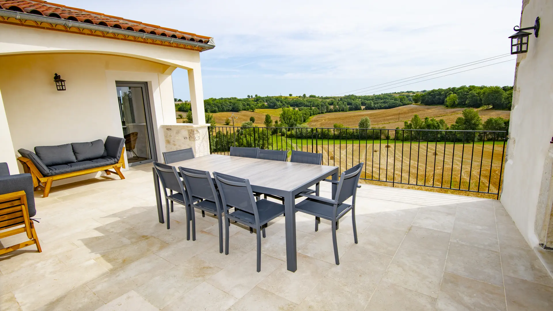 Terrasse aérienne gîte Le Grand Helios 2