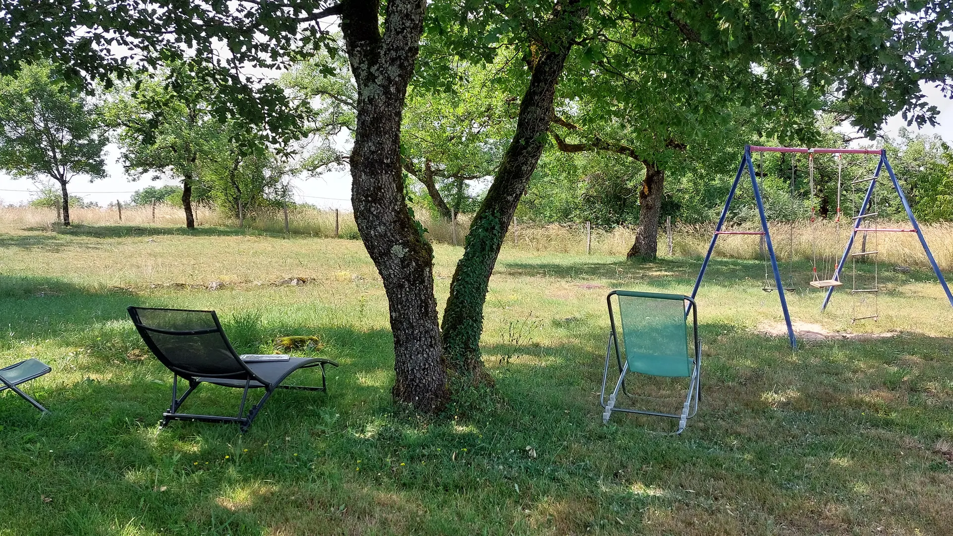 Transats et jardin la Grange de Rocamadour