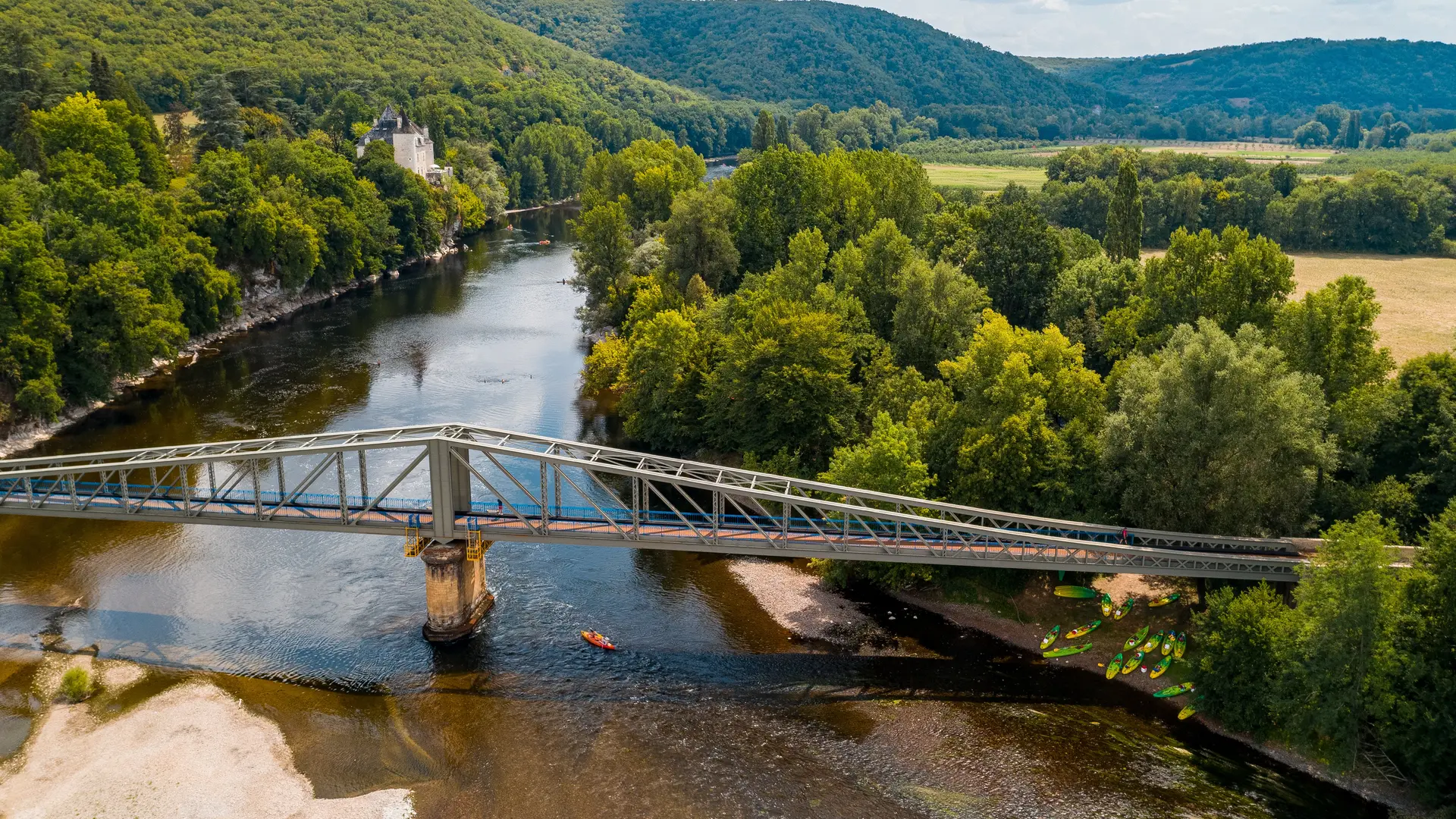 Vallée de la Dordogne au Pont de Pinsac