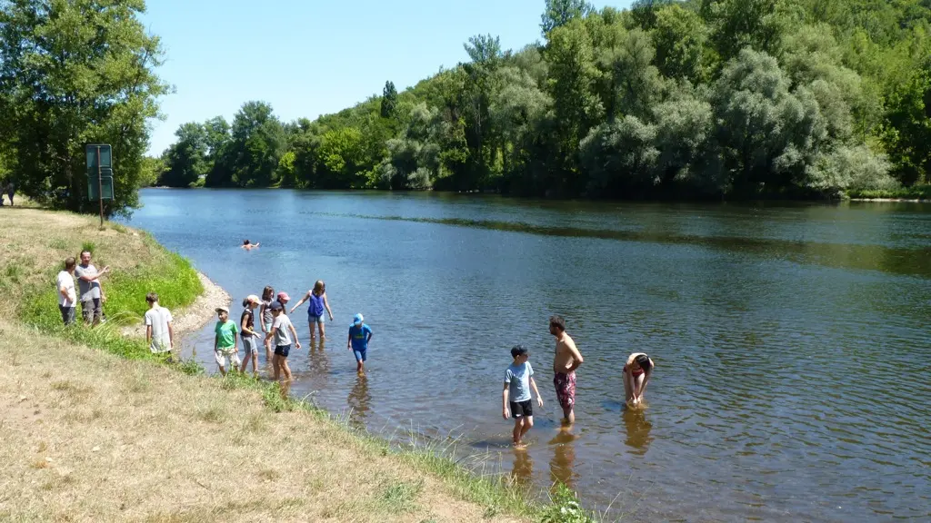 Baignade dans la Dordogne à Vayrac