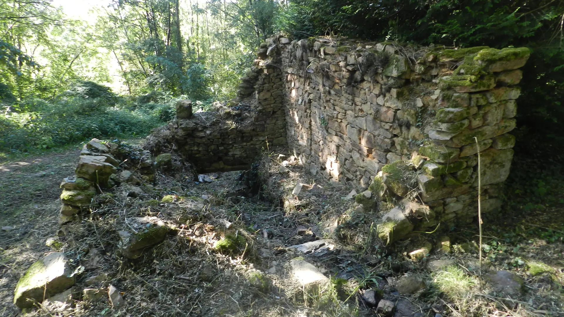 Vestiges de digues et moulins